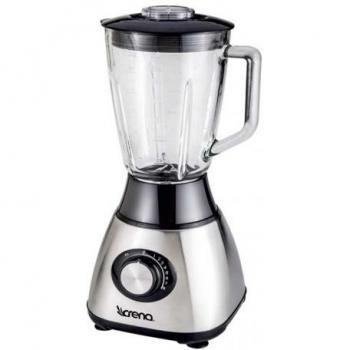 Crena 8734 Batidora de Vaso, 600 W, 8 velocidades, 1.5 litros, Vidrio, Metal