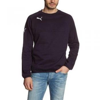 PUMA Sweatshirt Leisure Sweat - Sudadera de fútbol para hombre, color azul, talla L