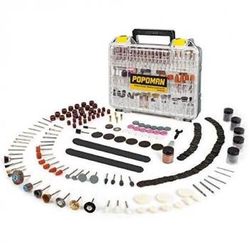 Accesorios de Herramientas Rotativas POPOMAN 313PCS, diámetro de mangos 1/8