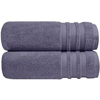 TRIDENT Juego Toallas de baño - Luxury Hotel Collection - Toallas Grandes, 100% algodón, 625 gsm, 2 Piezas Juego Toallas de baño, Ultra Suave, Lujoso, Extra Absorbente
