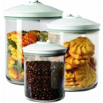 FoodSaver FSC003-I-065 - Set de 3 tarros de envasado al vacío
