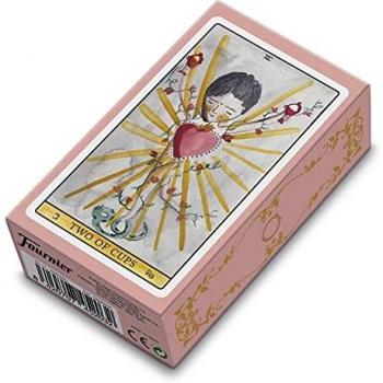 Juego de Tarot de Luz por Aitor Saraiba, 78 Cartas con Arcanos Mayores y Menores, Instrucciones Multilingües para Adultos