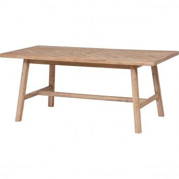 Mesa de Comedor Aeris 180-220x90cm Beige Madera de Acacia