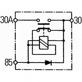 HELLA 6EK 008 776-051 Interruptor principal, batería - 24V - atornillado