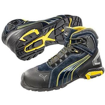 Puma Men's Rio Mid Safety Boots Black Size 6.5