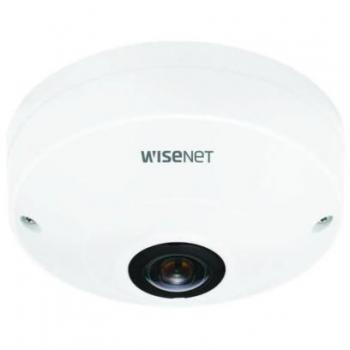 Cámara de Vigilancia Fisheye 6MP Interior 360° Hanwha QNF-8010 PoE