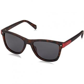 Polaroid Kids' PLD 8025/S M9 N9P 48 Sunglasses, Matt Havana Grey