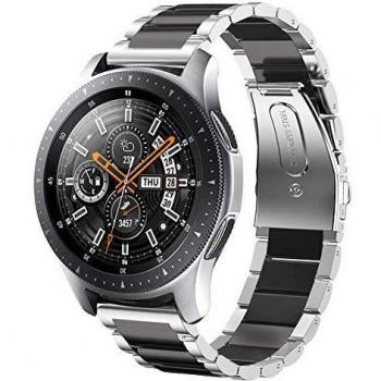 Sundaree Correa Galaxy Watch 46MM,22MM Metal Acero Inoxidable Reemplazo Correa Banda Pulsera de Repuesto Correa para Samsung Galaxy Watch 46MM SM-R800/Gear S3 Classic/Gear S3 Frontier