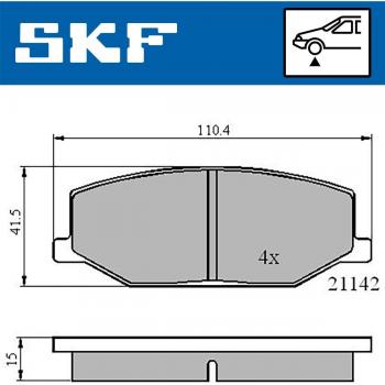 Pastillas de freno SKF VKBP 80457