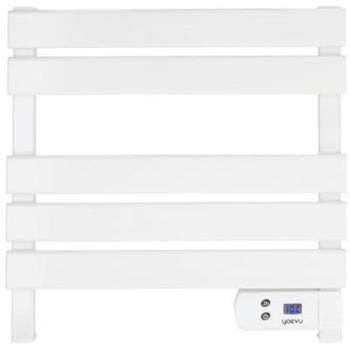 Toallero Eléctrico YOEVU 150W con Temporizador, Pantalla Táctil LCD y Protección IP34 - Bajo Consumo y Diseño Compacto en Blanco
