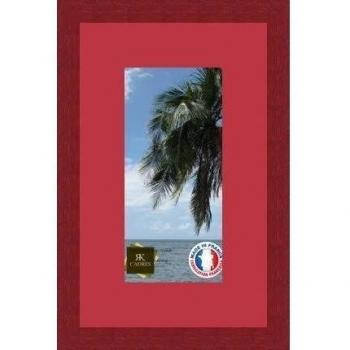 Marco de fotos para pared, 14 x 29 x 14 x 29 marco, moderno, 2,3 cm de longitud, de madera, madera, Bordeaux-19, Passe-Partout Rouge