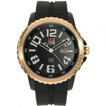 Reloj Hombre Light Time SPEED WAY (Ø 48 mm) - Diámetro de 48 mm, diseño deportivo, resistente al agua, cronómetro, esfera analógica, correa de silicona
