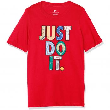 Nike B NSW Tees Geometry JDI, Camiseta niños, niño, 923670 657, University Red, X-Large