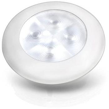 Hella Marine 12V Warm White Courtesy Light with UV-Resistant Plastic Rim and IP67 Waterproof Rating