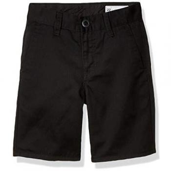 Volcom Frickin Chino Short Pantalón Corto, Niños, Black, 24