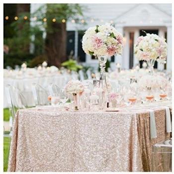 shinybeauty Manteles de lentejuelas, Blush Champán, color oro, Gold. 8 ft 90 X156