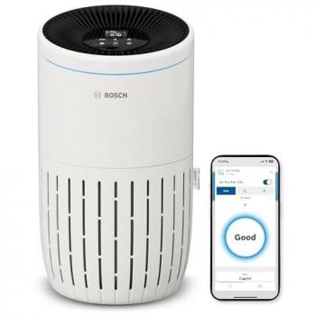 Purificador de aire Bosch Air 4000i, con control por app, para espacios hasta 62 m², elimina el 99.9% de contaminantes, CADR: 300, filtro 3 en 1, sensor inteligente