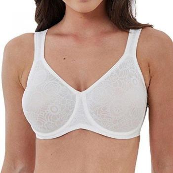 Triumph Lovely Minimizer Women's Bra with Floral Design, Size 95C (Offwhite)