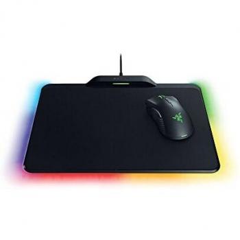 Razer Mamba HyperFlux Pack con Ratón Inalámbrico para Gaming y Alfombrilla de Carga Firefly HyperFlux, Sensor Óptico 5G de 16 000 DPI Reales, Razer Chroma, 16.8 Millones de Colores, Ligero, Negro