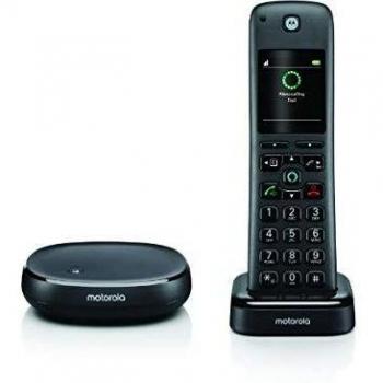 Teléfono Inalámbrico Motorola AX-H01, Pantalla 2.0, Alexa Integrada, Color Negro