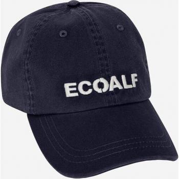 Gorra de algodón Ecoalf con cierre ajustable en color azul