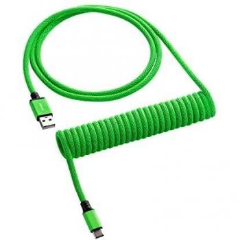 CableMod Classic Coiled USB-C to USB-A Keyboard Cable 150cm - Viper Green