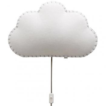 Buokids Lámpara de Pared Nube G53, 5 W, Gris, 53 x 8 x 34 cm