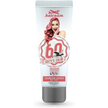 Hairgum Sixty's Color Semi-Permanent Hair Dye Coral Sunset (60 ml)
