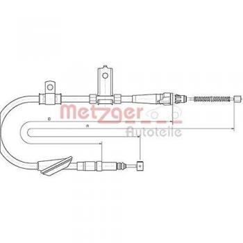 Cable de freno de estacionamiento METZGER 10.5157 para LAND ROVER