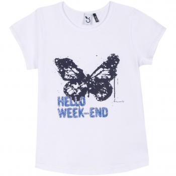3 Pommes 3L10004, Camiseta para Niñas, Blanc