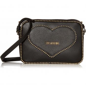 Love Moschino - Borsa Pu, Bolso de mano Mujer, Negro