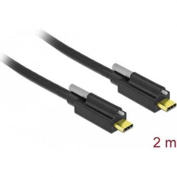 Delock Cable de Alta Velocidad USB 10 Gbps (USB 3.2 Gen 2) Tipo-C Macho a Macho