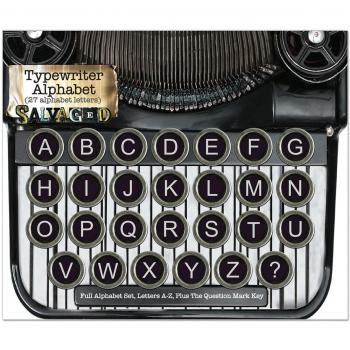 BCI manualidades salvaged Vintage máquina de escribir teclas letras, acrílico, multicolor