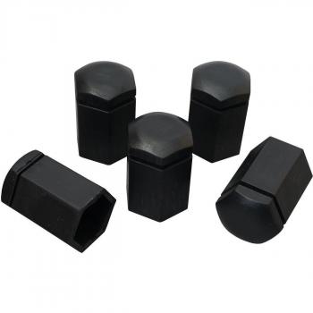 Cubierta de tornillo de perno de rueda de coche BSP628, tapa de plástico negro 6006066 13160977, dimensiones 32.80 mm * 17 mm, compatible con Vauxhall Opel GM