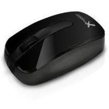 Phoenix PHM1020W - Mini ratón óptico inalámbrico, 1000 DPI, color negro