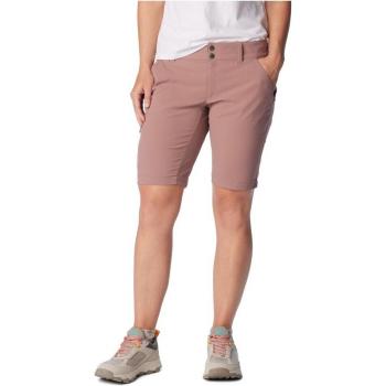 Bermuda de senderismo para mujer Columbia Saturday Trail™ Long Short, color granate, talla 8