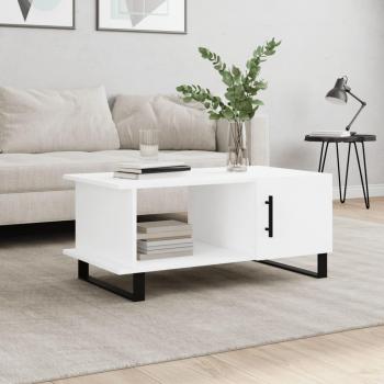 Mesa de estar blanca 90x50x40 cm en madera contrachapada multicapa vidaXL