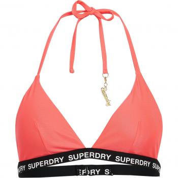 Top de Bikini Rosa Superdry Triangle Elastic para Mujer