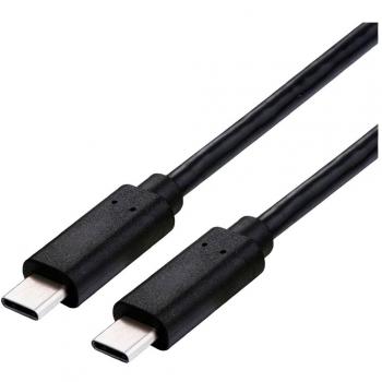 Cable USB 4.0 Tipo C a Tipo C, 0.80 m, 40 Gbps, 100 W, Pantalla Negra