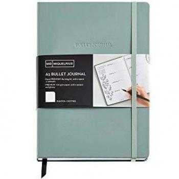 CUADERNO BULLET JOURNAL VERDE A5 96H 100G PAUTA DE PUNTOS