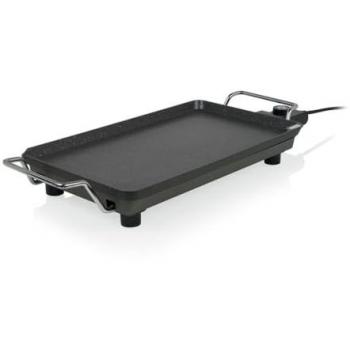 Plancha de Asar Eléctrica Princess 2000W, 230°C, Turn System, para 6 Personas, Tamaño 46x26cm, Color Negro