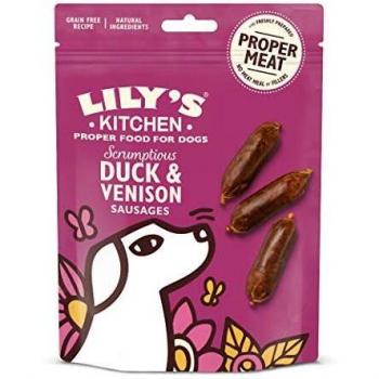 Salchichas Deliciosas para Perros con Pato y Venado 70g - Sin Granos, Ingredientes Naturales