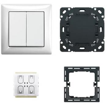 Busch Jaeger 6716/03 UJ-914 Smart Light Switch with Motion Sensor and Remote Control - Complete Set
