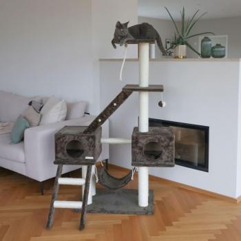 Rascador para gatos Granat gris oscuro 150 cm Kerbl