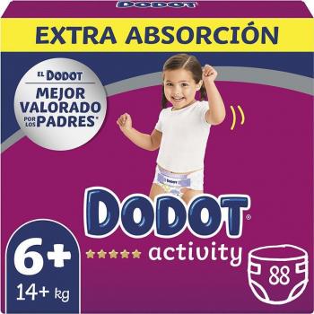 Dodot Activity Talla 6 (17-28 kg) Pañales, Caja de 88 unidades