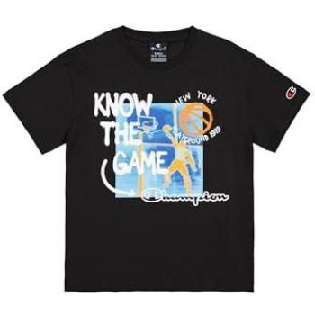 Camiseta Champion Crewneck T-Shirt Hombre Negro 306911 - Camiseta SS con cuello redondo, Nero (NBK), talla S