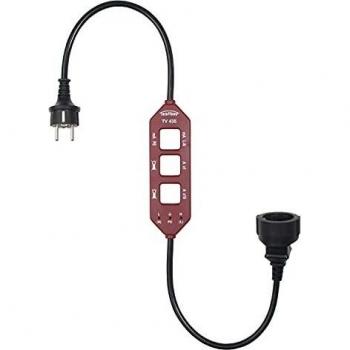 Adaptador de Medida de Corriente Testboy TV 435 - Medición de Corriente de Carga, Diferencial y Fuga, Protección CAT III 300 V, Conectores Schuko