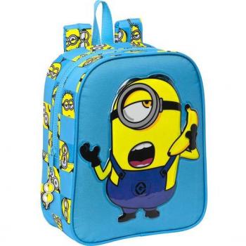 Mochila Guardería Adaptable a Carro Minions Minionstatic 27cm Safta