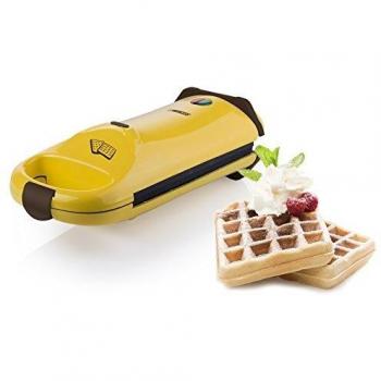Princess 132400 Gofrera Máquina, prepara 2 gofres al Mismo Tiempo, función de Giro, 700 W, Plastique
