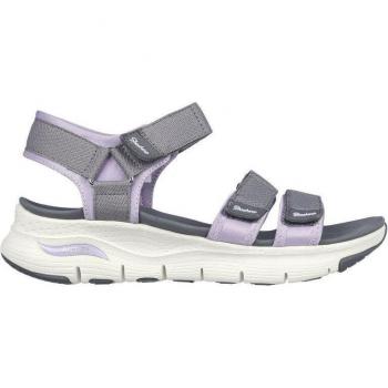 Zapatillas Skechers Arch Fit - Fresh Blo Mujer Charcoal Webbing/L